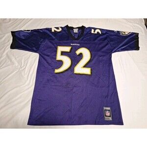 Vintage Reebok Baltimore Ravens Ray Lewis XL NFL Number 52 Jersey